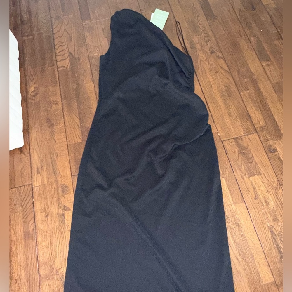 H&M  One Shoulder Black Dress